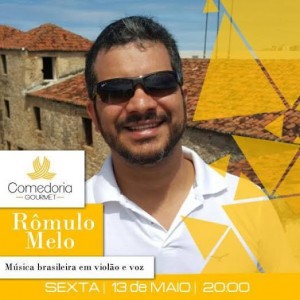 Músico pernambucano radicado em Maceió se apresenta nesta sexta-feira (13), acompanhando-se ao violão, na Comedoria Gourmet.