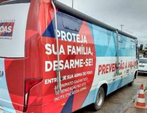 Bairro do Benedito Bentes recebe ponto itinerante de entrega de armas voluntária até a sexta-feira (10).