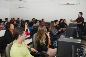 A capacitação foi realizada no auditório da Gerência Executiva de Tecnologia de Informação (Getin) da Sesau.