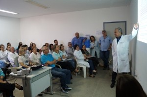 Rogério Barboza contou que o Núcleo de Segurança do Paciente vem sendo trabalhado através de uma parceria com o Hospital do Coração de São Paulo (HCOR-SP).