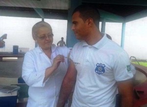 Vacinações serão aplicadas durante toda a semana e encerram na sexta-feira (2) quando terá uma ação de prevenção à saúde, incluindo verificação de pressão arterial, glicemia capilar e vacinação contra Hepatite B e Tétano.