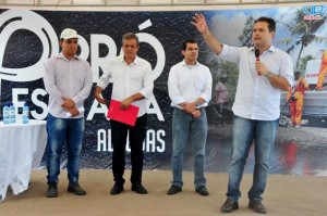 Governador Renan Filho entregou em Alagoas nesta quarta-feira (14) mais uma obra do Pró-Estrada, que potencializa o desenvolvimento dos municípios; São José da Laje também foi beneficiado.