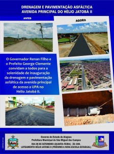 Inauguração obra asfáltica SMC