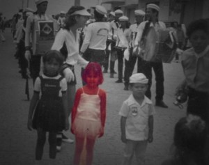 Manuella Nobre (em destaque) no desfile da emancipação de Alagoas em Maravilha nos anos 80.