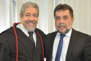 Procuradores Afrânio Roberto (ouvidor) e Lean Araújo (corregador-geral do MP/AL)