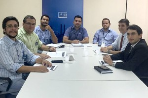 Representantes do TJ e do Senai discutiram parceria nesta terça-feira (31)