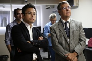 Superintendente de planejamento da Mitsui Gás e Energia do Brasil, Rikuya Kondo, em visita à Algas nesta sexta-feira (17)