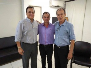 deputado Galba, prefeito Celino, assessor político do Estado, Ademir Cabral