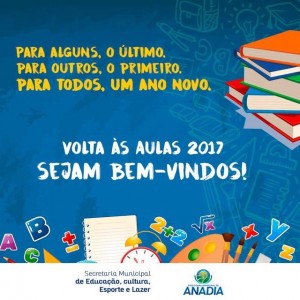 volta às aulas ANADIA
