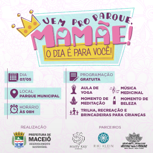 Programação foi elaborada pela equipe da Secretaria Municipal de Desenvolvimento Sustentável (Semds), órgão gestor do Parque Municipal 
