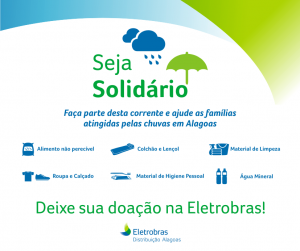 Eletrobras arrecada doações para vítimas das chuvas