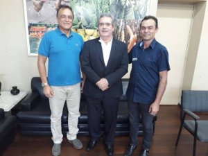 Prefeito Celino, deputado Galba, secretário Álvaro