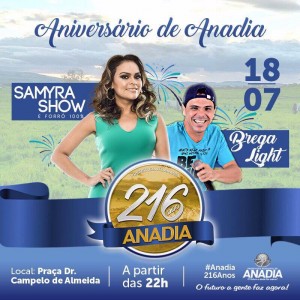 SHOW ANIVERSÁRIO ANADIA