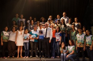 Cerimônia de reconhecimento do Selo Unicef 2013-2016 na região do semiárido brasileiro em Arapiraca (AL), incluindo os municípios do Estado de Alagoas, no Planetário Casa da Ciência. Na foto, os adolescentes do NUCA do Estado de Alagoas. Foto: Marcelo Soares/Divulgação.