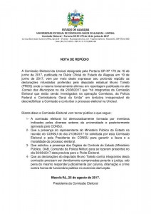 nota de repudio
