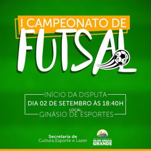 Disputa inicia neste sábado (02) às 18:40h no Ginásio de Esportes