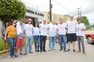 Setretariado e autoridades pretigiando o evento
