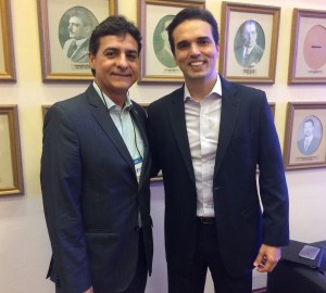 Alfredo Brêda, presidente do Sinduscon-AL e Fillipe Mamede, secretário municipal de Finanças - 29-11-2017