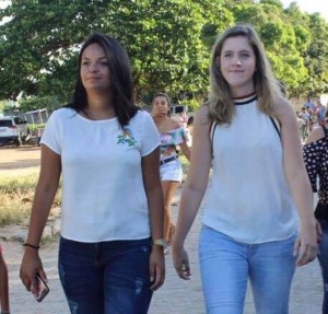 Liziane (esquerda) e Cibele (direita): Juventude PSDB em Alagoas