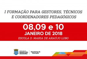   Com encerramento na quarta-feira (10), a capacitação se baseará na utilização de uma metodologia para padronização do ensino municipal