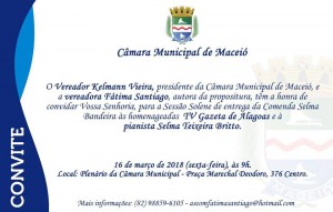 convite SELMA BANDEIRA
